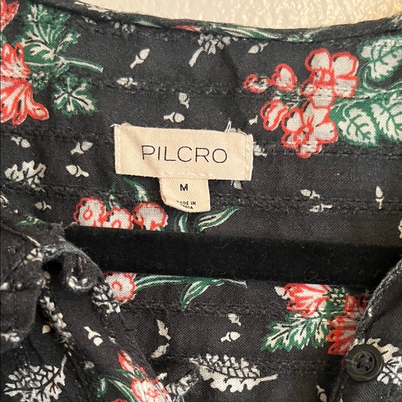 The Keira Collared Button-Front Blouse by Pilcro for Anthropologie - Picture 2 of 5